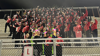 East Band group photo from 1st Flag Over the United Colonies Band Festival